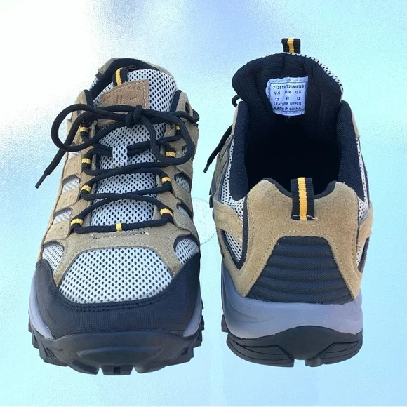 G.H. Bass & Co.® Colorado Black and Tan Low Top Hiking Shoes ~ Men’s Size 13 - Picture 7 of 9